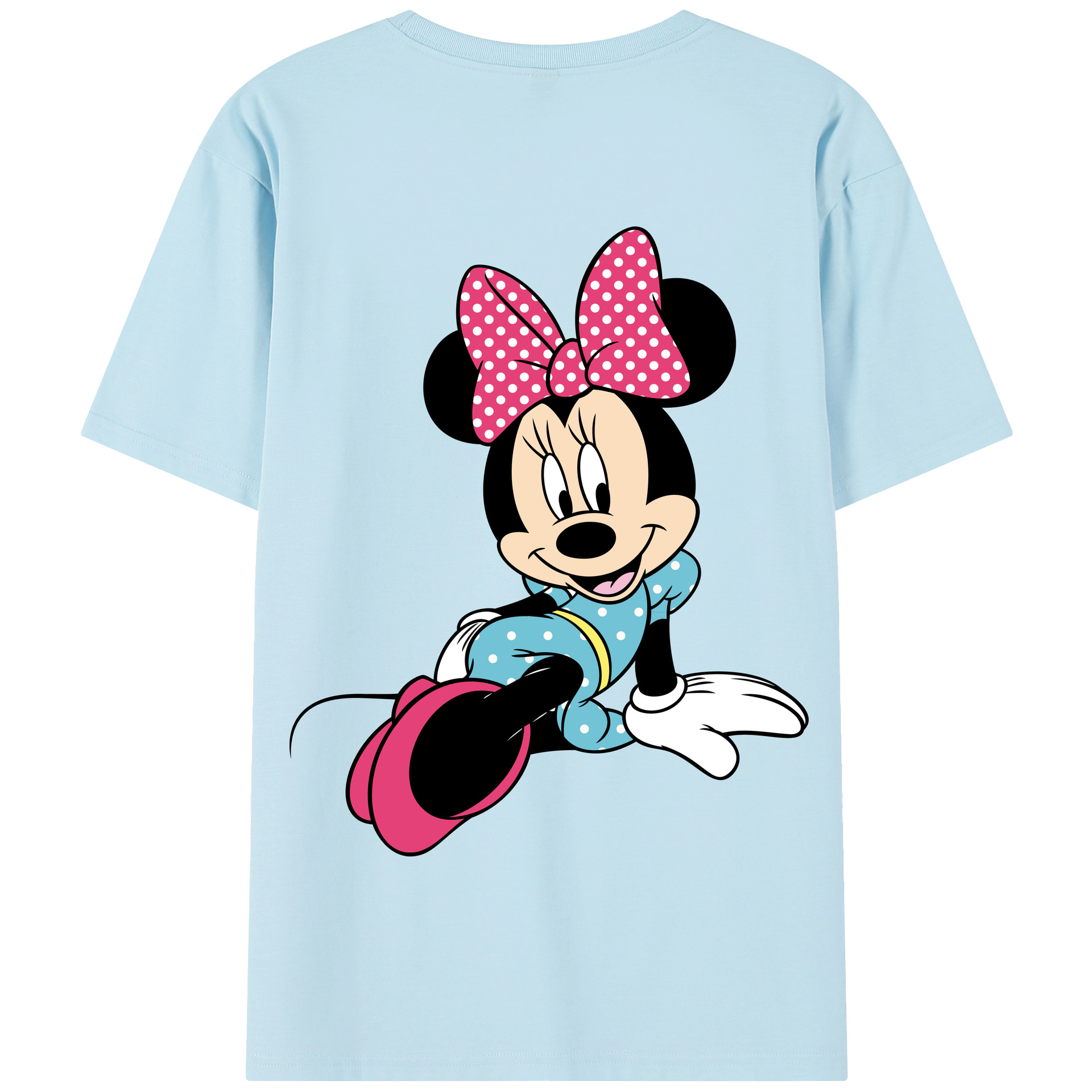 （画像用） ミッキーマウス Mickey Mouse 綿100％半袖Tシャツ（背面プリント）